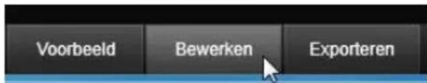 Voorbeeld Bewerken Exporteren