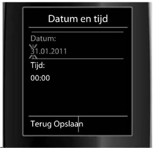 GIGASET C610A Silky - Datum en tijd instellen - 2