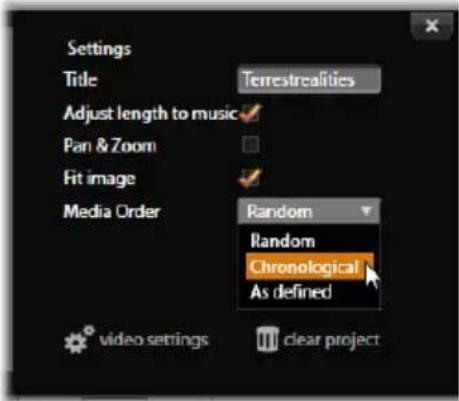 PINNACLE Studio 16 Plus - SmartSlide-instellingen - 1
