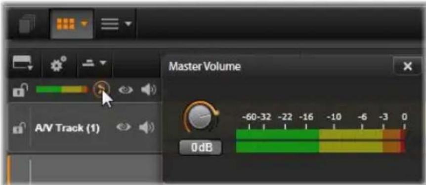 AV Track (1) Master Volume -60-32 -22 -16 -10 -6 -3 0 0dB