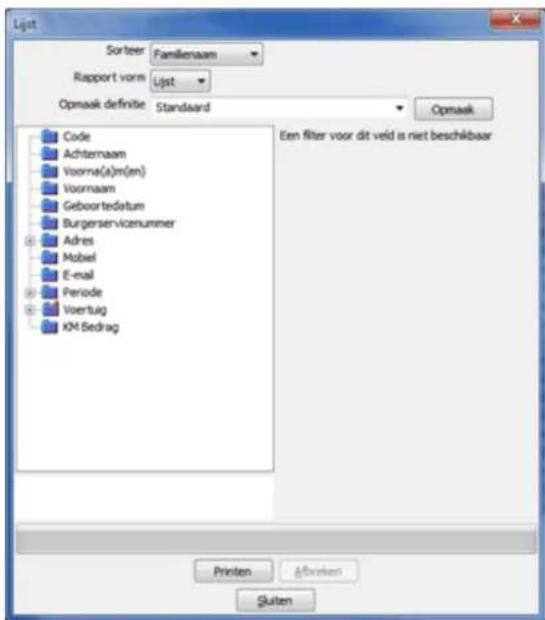 Nedsoft RittenRegistratie 2013 Pro - Printen van rapporten - 1