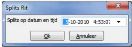 Nedsoft RittenRegistratie 2013 Pro - Rien samenvoegen of splitsen - 1