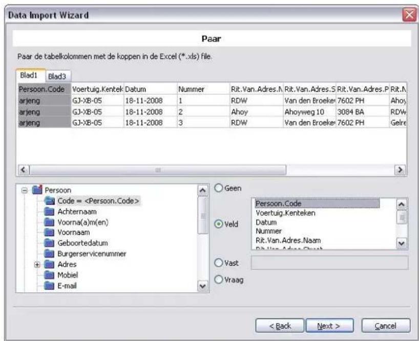 Nedsoft RittenRegistratie 2013 Pro - Importeren van Excel bestanden - 4