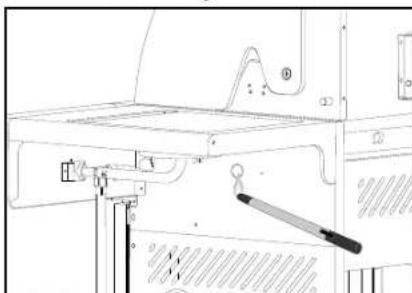 CUISINART Gourmet Infrarood Gasbarbecue BQ900E - A2. Het aansteken van de hoofdbranders met behulp van lucifers - 1