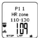 POLAR CS600X GPS - Weergaven tijdens de training - 1