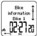 POLAR CS600X GPS - b. Bike information (Fietsinformatie) - 1