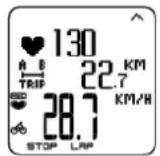 POLAR CS600X GPS - Informatie op het display - 1