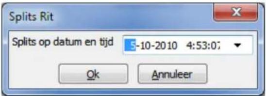 Nedsoft RittenRegistratie 2012 Pro - Rien samenvoegen of splitsen - 1