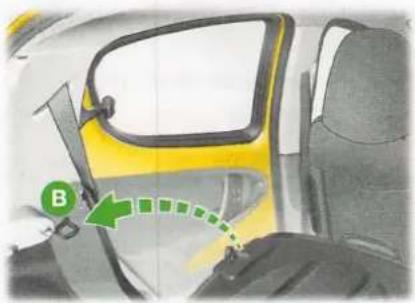 PEUGEOT 107 - Neerklappen van de achterbankleuning - 1