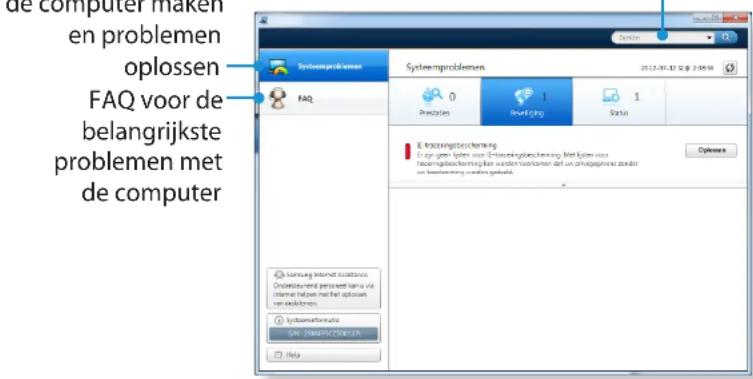 SAMSUNG NP350V5C - Een diagnose van de status van de computer maken en problemen oplossen - 2