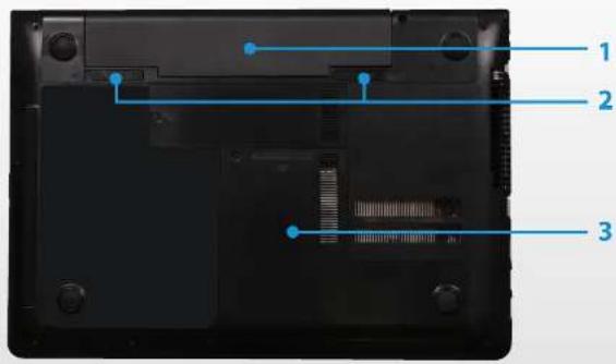 SAMSUNG NP350V5C - Onderaanzicht - 1