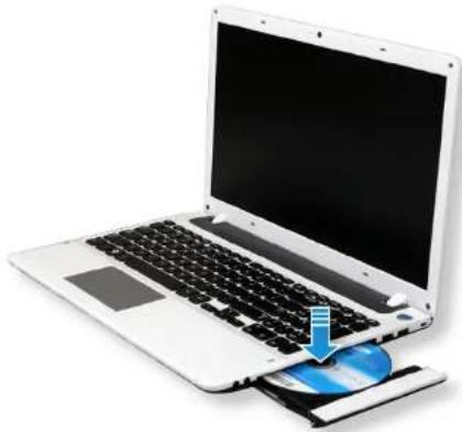 SAMSUNG NP350V5C - Een disc inleggen en uitnemen - 2