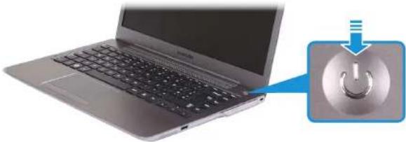 SAMSUNG NP530U3C - De computer aanzetten - 1