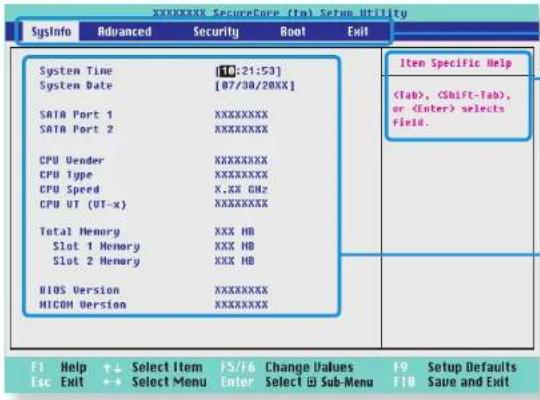 SAMSUNG NP530U3C - Het BIOS-instellingenscherm - 2