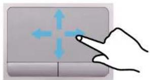 SAMSUNG NP535U3C - De cursor over het scherm verplaatsen - 1