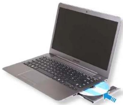 SAMSUNG NP535U3C - Een disc inleggen en uitnemen - 2