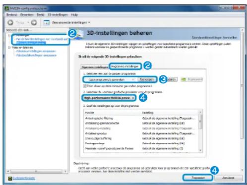 SAMSUNG NP700Z7CH - Programma's registreren die moeten worden uitgevoerd door de externe grafische chipset - 2