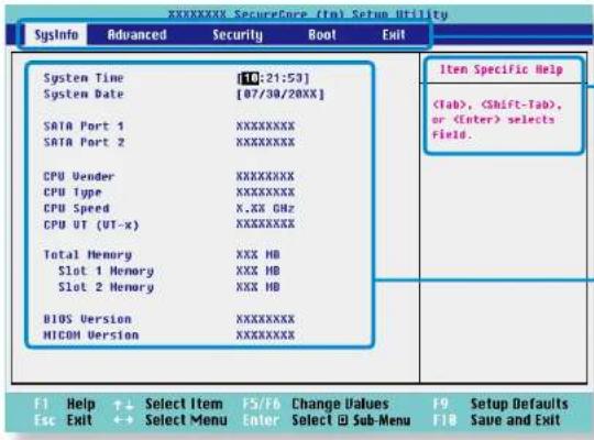 SAMSUNG NP900X4D - Het BIOS-instellingenscherm - 2