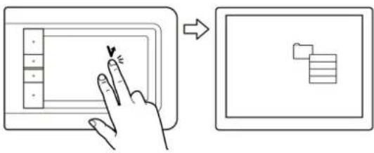 WACOM CTH-461SE-NL - Rechtsklikken (met twee vingers tikken) - 2