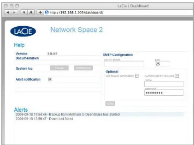 LACIE 301516EK - Dashboard: ondersteuning - 1
