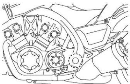YAMAHA VMAX - Achterbrugscharnierpunten smeren - 1