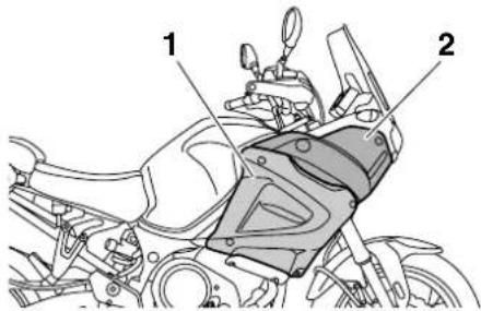 YAMAHA XTZ1200 - Stroomlijnpanelen verwijderen en aanbrengen - 1