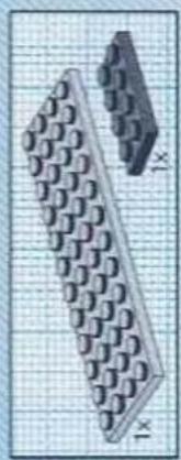 Diagram of a mechanical component with zigzag grooves and a base, shown on grid paper (no text or symbols)