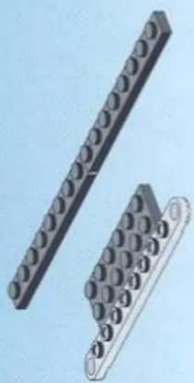 Two 3D-printed mechanical components with circular end caps, shown against a plain blue background (no text or symbols)