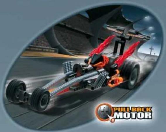 Action stiller car with red propeller and black wheels, displayed in a futuristic arena setting (no visible text or symbols on the car or background)