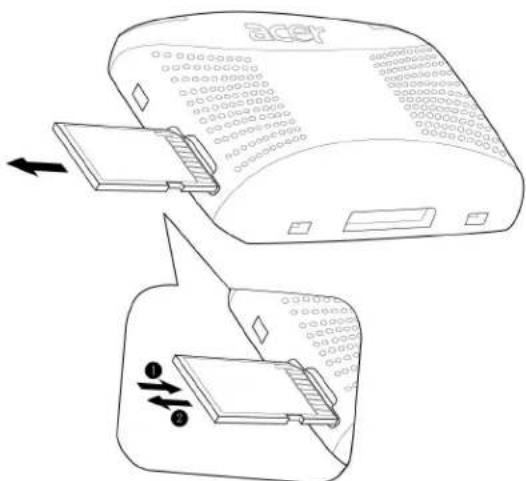 ACER p610 - De SD/MMC-sleuf gebruiken - 2