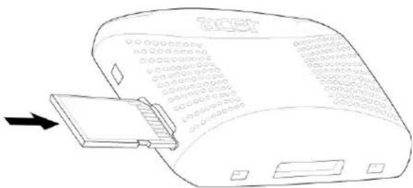 ACER p610 - De SD/MMC-sleuf gebruiken - 1