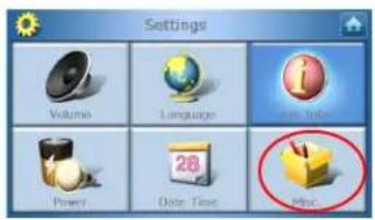 Settings Volume Language Date Time Power 28 Pie Chart
