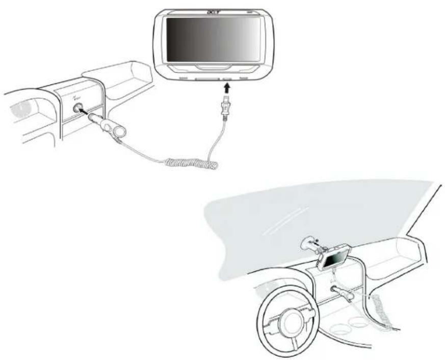ACER p610 - De Acer p600 Series Portable Navigator opladen - 2