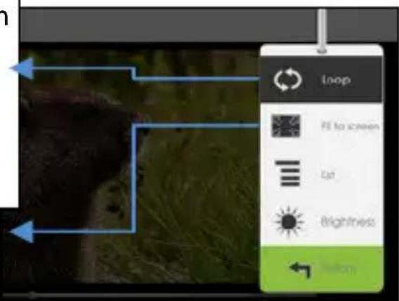 Difrnce EB715TFT - Het optiemenu tijdens het afspelen van video gebruiken - 1