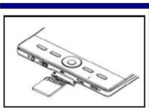 Difrnce EB710TFT - Een geheugenkaart plaatsen - 1