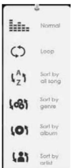 Difrnce EB710TFT - Het gebruik van de menu-optie in de Audio-speler - 1
