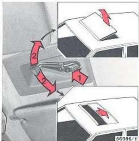 VOLVO 760 GLE (1984) - Schuifdak, handbediend of elektrisch bediend (accessoire) - 1