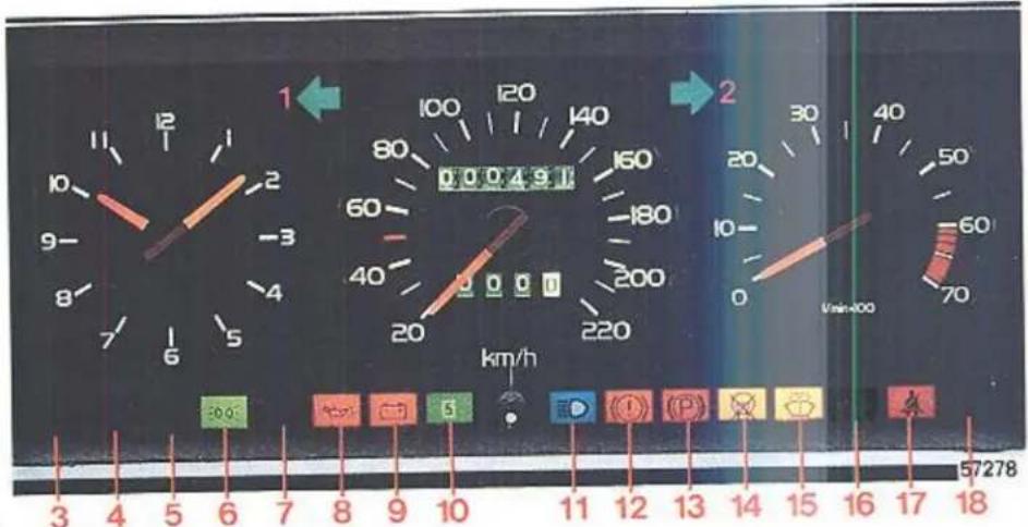 1 2 30 40 50 60 70 km/h 3 4 5 6 7 8 9 10 11 12 13 14 15 16 17 18 57278
