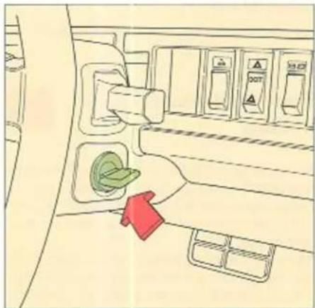 VOLVO 760 (1989) - Start-/stuurslot Stuur instellen - 1