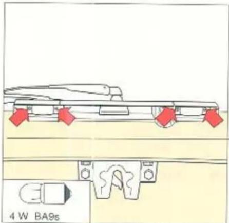 4 W BA9s