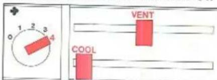 1 2 3 0 4 VENT COOL