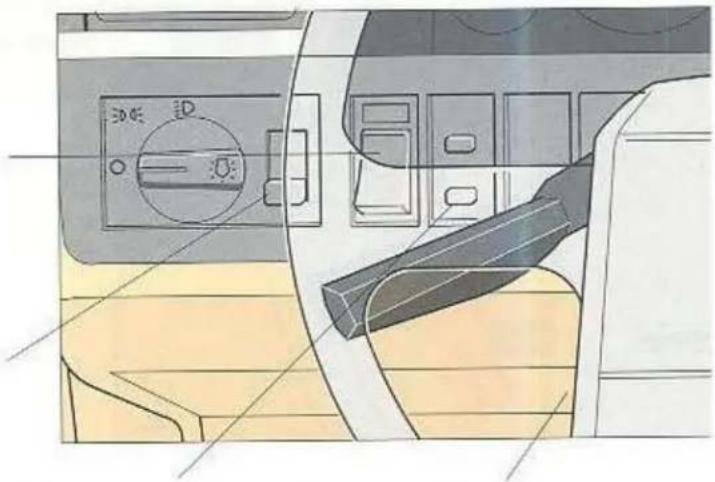 VOLVO 960 (1991) - Regelbare weerstand instrumentenverlichting - 1