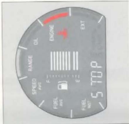 SPEED AVG FUEL AVG E FUEL INST 5 TOP RANGE OIL ENGINE EXT