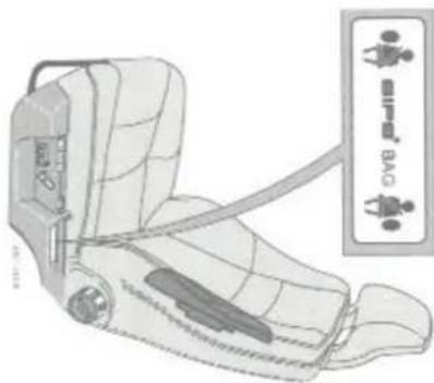 VOLVO S70 (1997) - SRS (airbag) en SIPS (zidelinsge airbag) - 1