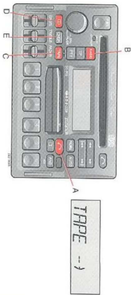 VOLVO S70 (1998) - A - Cassette utwerpen - 1