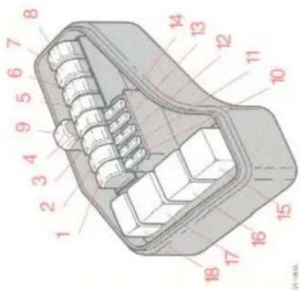 VOLVO S70 (2000) - Make-up spiegel - 2