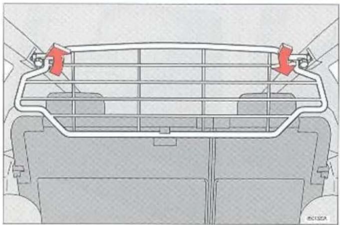 VOLVO S90 (1998) - Bagageruimte, 5-deurs model - Ladingnet - 1