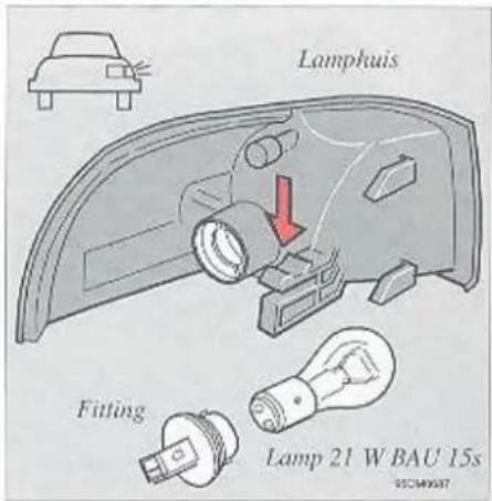 Lamphuis Fitting Lamp 21 W BAU 15s 95CM40037