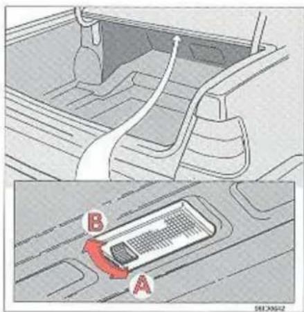 VOLVO S90 (1998) - Opbergplaatsen in de middenconsole (bepaalde modellen) - 2