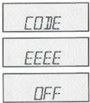 CODE EEEE OFF